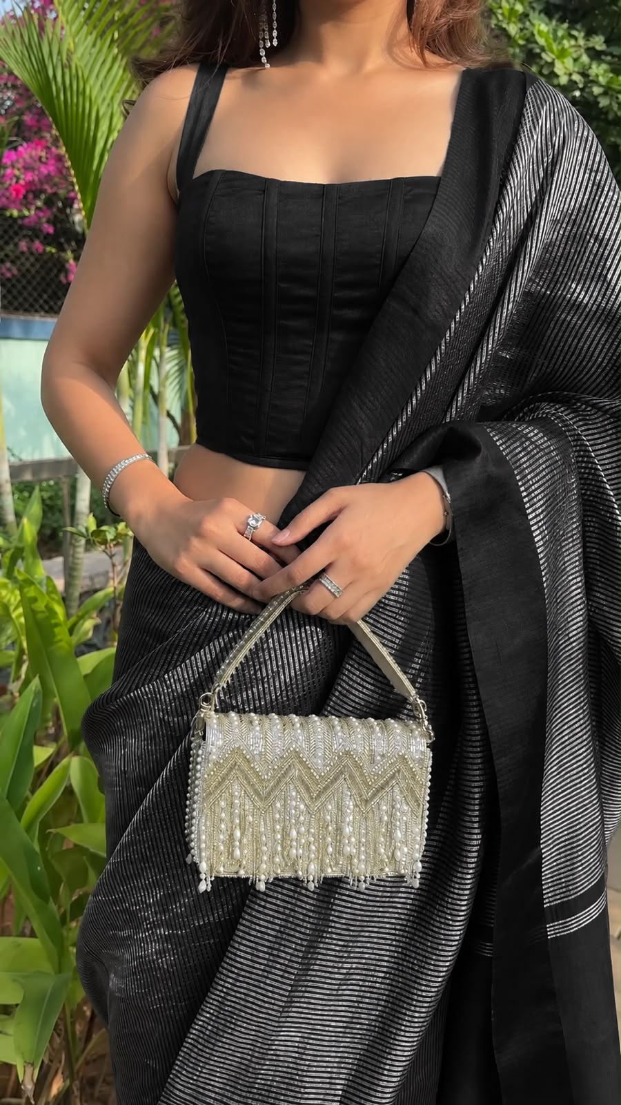 Black Zari Woven Soft Silk Saree - view 10 of 10