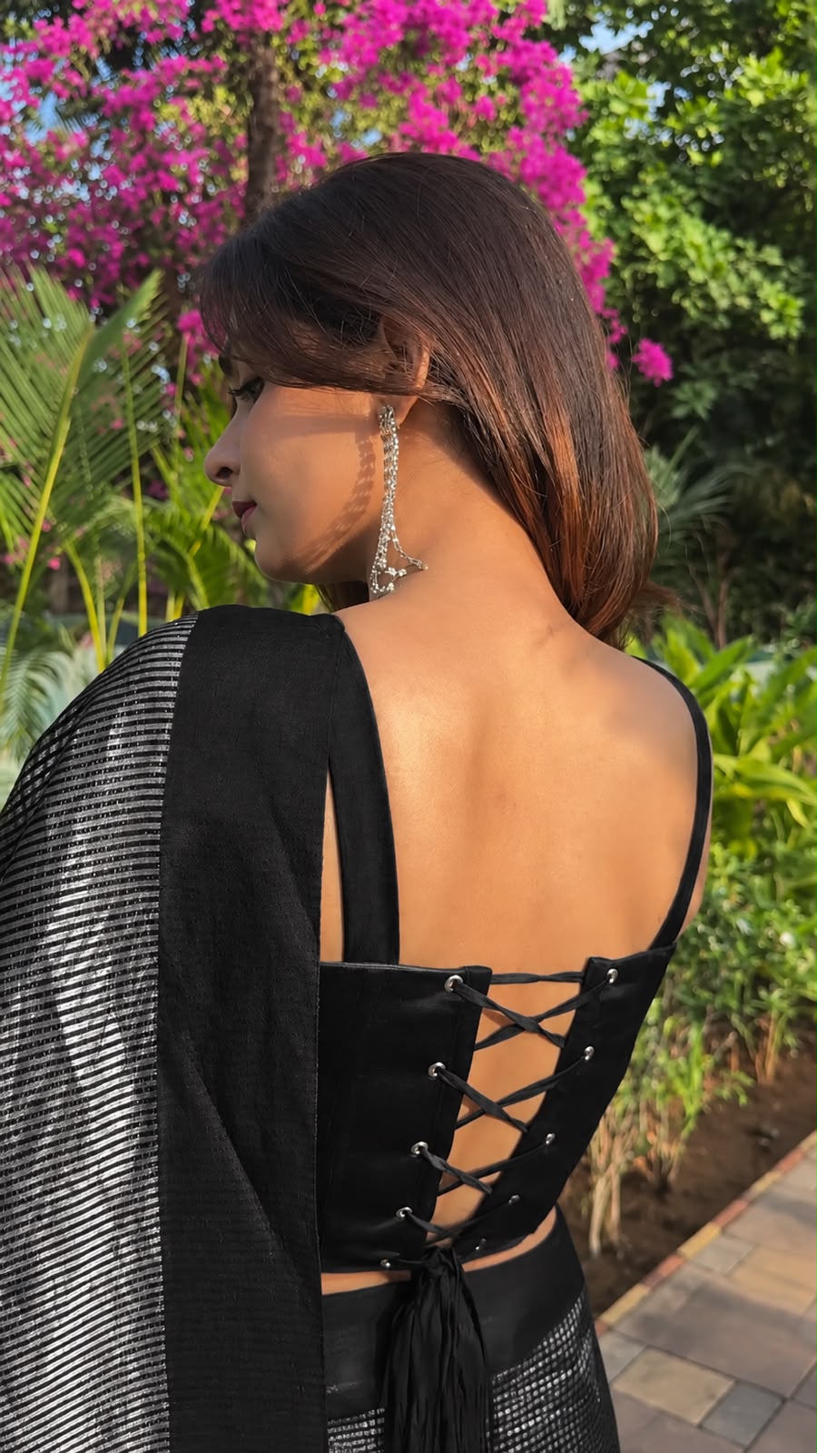 Black Zari Woven Soft Silk Saree - view 6 of 10