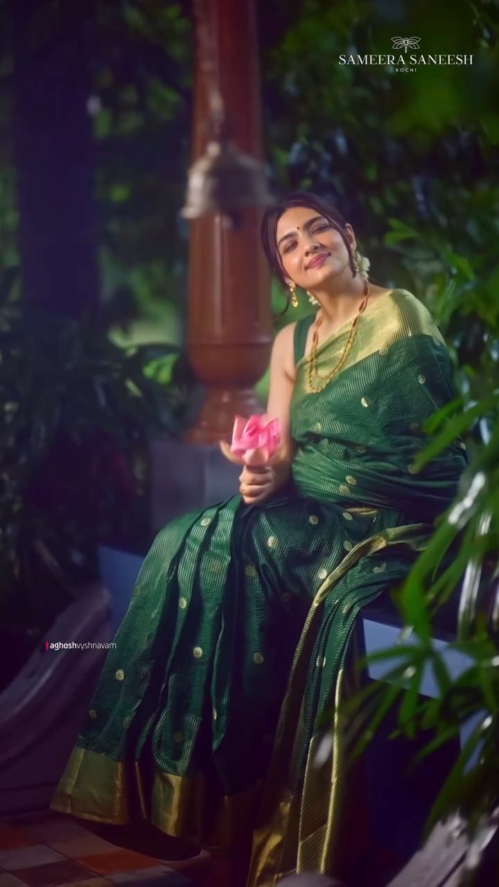 Bottle Green Zari Silk Saree - view 8 of 8