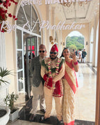Cream & Red Floral Banarasi Silk Saree - view 8 of 8