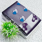 Lavender Heart Motif Jacquard Silk Saree - view 2 of 3