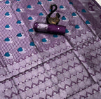 Lavender Heart Motif Jacquard Silk Saree - view 3 of 3