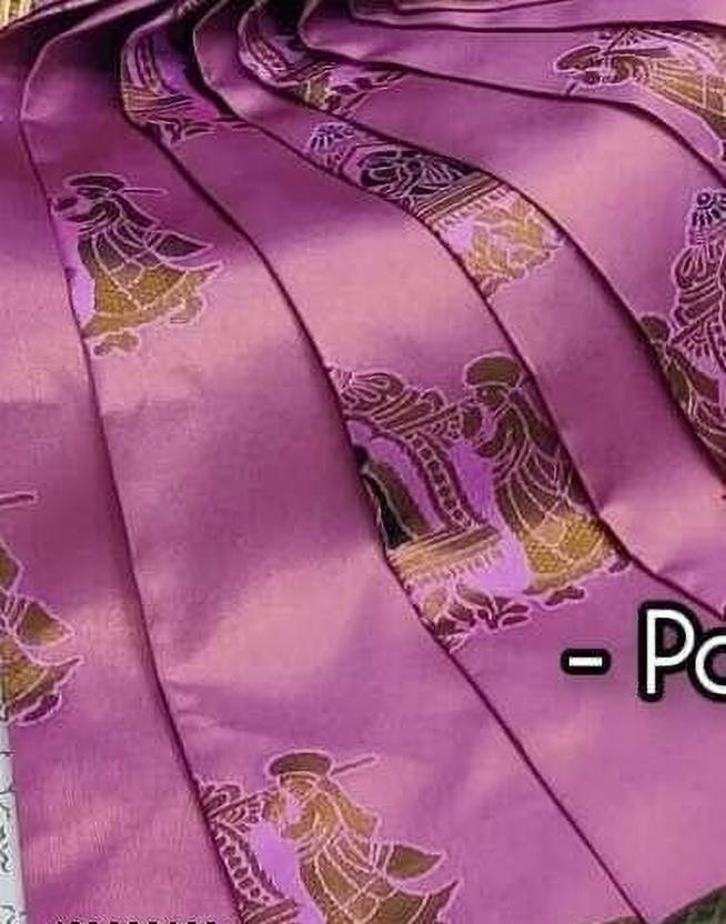 Lilac Pink Paithani Doli Silk Saree - view 3 of 6