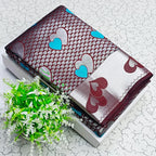 Mauve Heart Motif Jacquard Silk Saree - view 2 of 4
