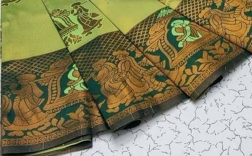Parrot Green Paithani Doli Silk Saree - view 4 of 4